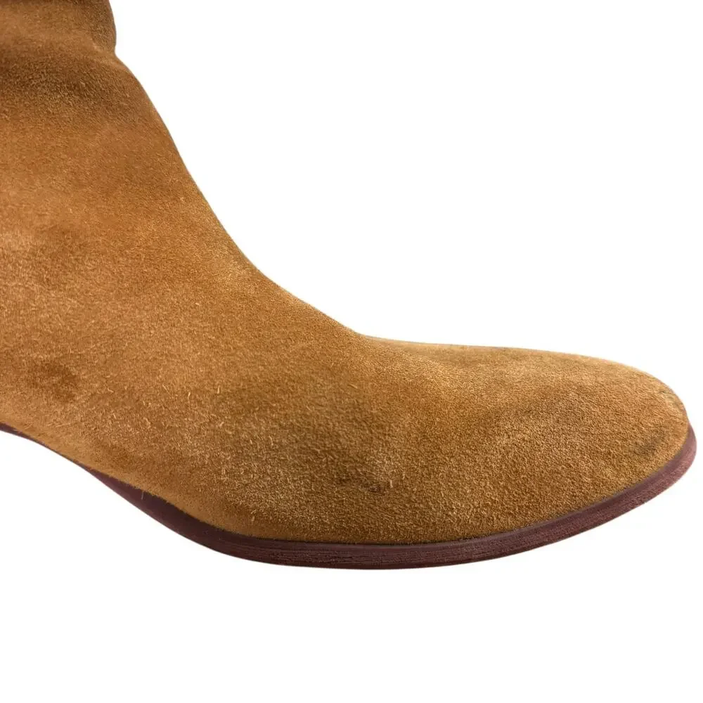 Sam Edelman Polina Suede Leather Chunky Block Heel Ankle Boots Booties Shoes 11
